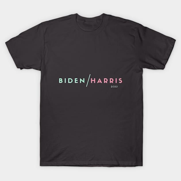 Biden Harris 2020 AKA BH2020 Pink + Green T-Shirt by ShopFreeThePeople